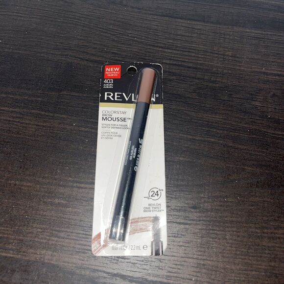 Revlon Colorstay #403 Auburn Brow Mousse One Twist Brow Styler .07 Fl oz/2.2 ml - Picture 1 of 4